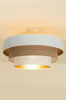 Deckenlampe Jute Weiß Sandfarben E27 Ø50 cm...