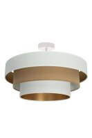 Deckenlampe Jute Weiß Sandfarben Gold E27...