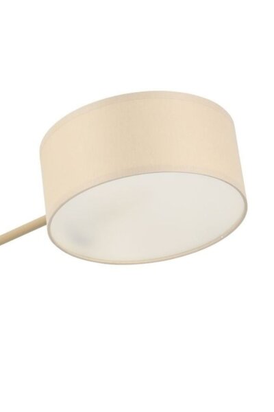 Deckenlampe Stoff Beige Hellbeige E14 L:80 cm