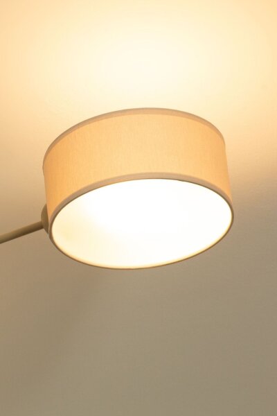 Deckenlampe Stoff Beige Hellbeige E14 L:80 cm