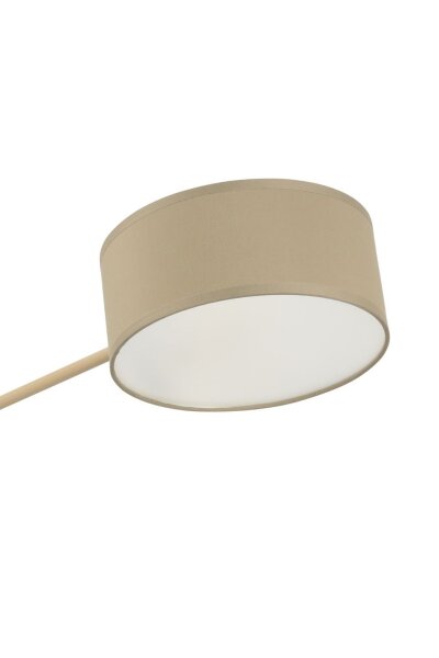 Deckenlampe Stoff Beige E27 L:80 cm gemütlich