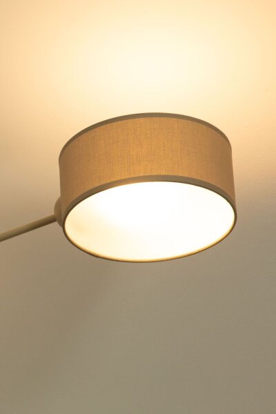Deckenlampe Stoff Beige E27 L:80 cm gemütlich