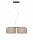 Pendelleuchte Leinen Schwarz Beige E27 L:70 cm