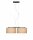 Pendelleuchte Leinen Schwarz Beige E27 L:70 cm