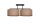 Deckenlampe Leinen Schwarz Natur E27 L:70 cm wohnlich
