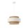 Pendelleuchte Jute Weiß Natur Beige E27 Ø40 cm