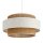Pendelleuchte Jute Weiß Natur Beige E27 Ø40 cm