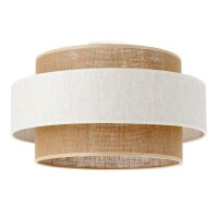 Deckenlampe Jute Weiß Natur Beige E27 Ø40 cm...