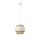 Pendelleuchte Jute Weiß Natur Beige E27 Ø20 cm