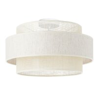 Deckenlampe Jute Weiß Creme E27 Ø40 cm...