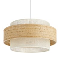 Pendelleuchte Jute Weiß Natur E27 Ø40 cm...