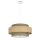 Pendelleuchte Stoff Weiß Beige E27 Ø40 cm wohnlich
