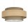 Pendelleuchte Stoff Weiß Beige E27 Ø40 cm wohnlich
