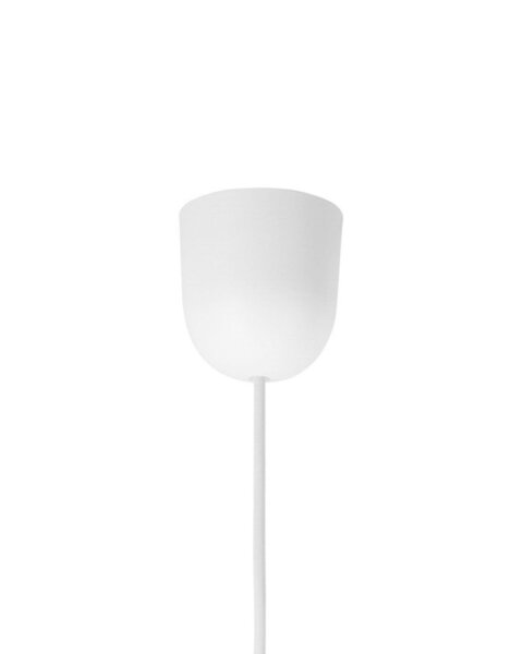 Pendelleuchte Stoff Weiß Beige E27 Ø20 cm blendarm