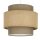 Pendelleuchte Stoff Weiß Beige E27 Ø20 cm blendarm
