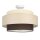 Deckenlampe Stoff Weiß Ecru Beige E27 Ø40 cm blendarm