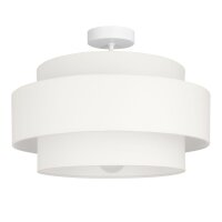 Deckenlampe blendarm Stoff Weiß E27 Ø40 cm...