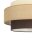Deckenlampe Stoffschirm Weiß Ecru E27 Ø40 cm blendarm