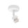 Deckenspot flexibel Stoff Weiß Gold E27 L:18 cm
