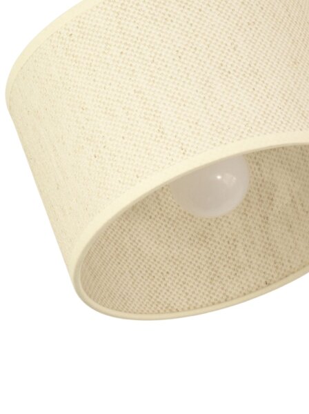 Deckenspot flexibel Stoff Weiß E27 L:45 cm wohnlich