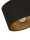 Deckenspot schwenkbar Stoff Schwarz Gold E27 L:45 cm