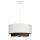 Pendelleuchte Stoff Weiß Braun Gold E27 Ø45 cm