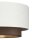 Deckenlampe Stoff Weiß Braun Gold E27 Ø45 cm wohnlich