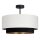 Deckenlampe Stoff Schwarz Weiß E27 Ø45 cm wohnlich