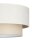 Pendelleuchte Stoff Hellbeige Weiß E27 Ø45 cm