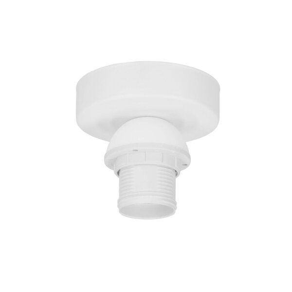 Deckenlampe Stoff Weiß Beige E27 Ø45 cm gemütlich