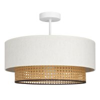 Deckenlampe Wiener Geflecht Weiß E27 Ø45 cm...