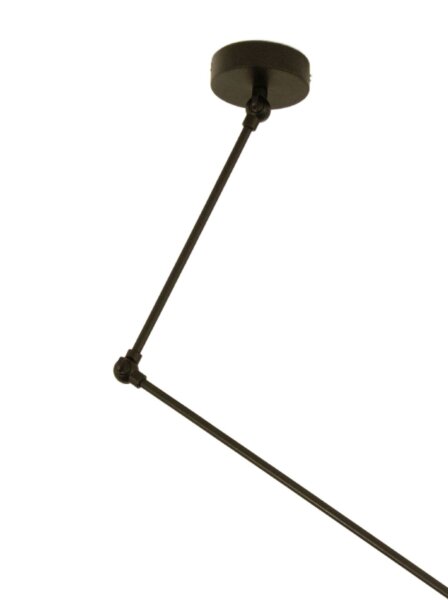Deckenlampe flexibel Stoff Schwarz Gold E27 Ø40 cm