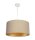 Wohnzimmerlampe Esstischleuchte Beige Gold Stoff