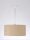 Pendelleuchte Beige Silber Retro rund Esstisch