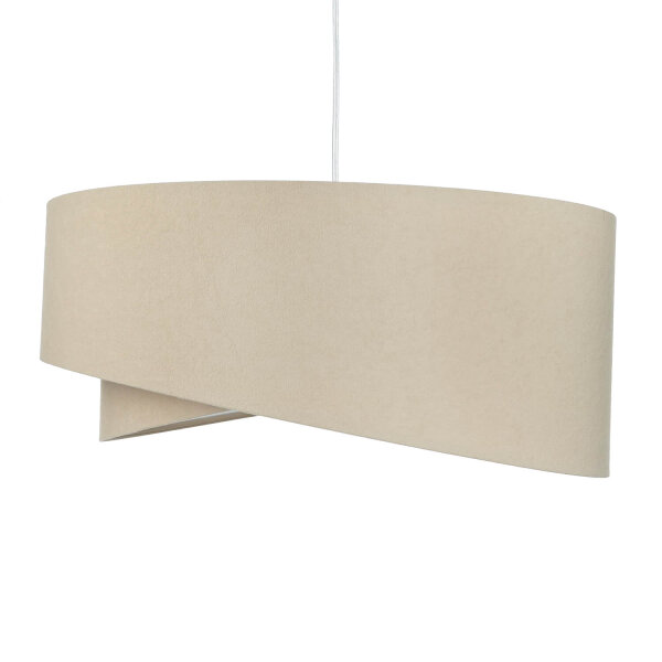 Hängeleuchte rund Groß Beige Weiß Ø50cm Esstisch