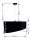 Pendelleuchte Schwarz Weiß Silber Stoff rund Ø50cm