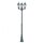 Rustikaler Kandelaber Schwarz Gr&uuml;n antik 220cm MIGDAL