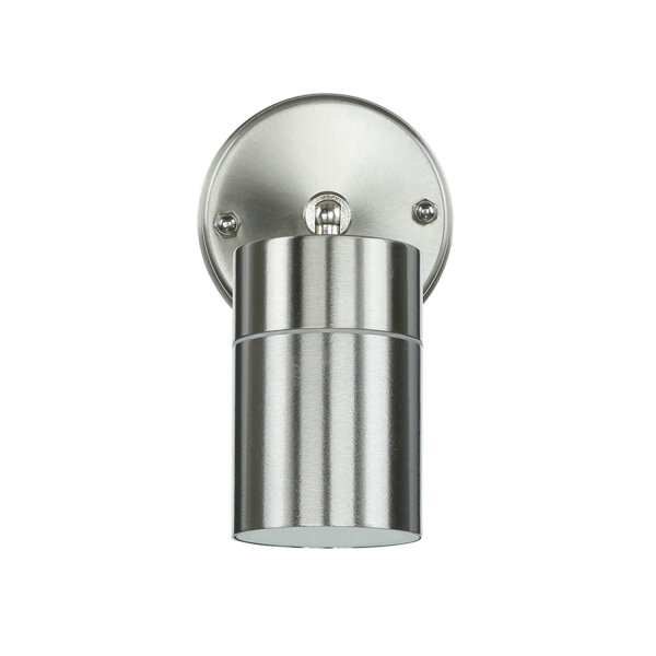 Spot Lampe außen Edelstahl IP44 GU10 Haus Wand COLLINS