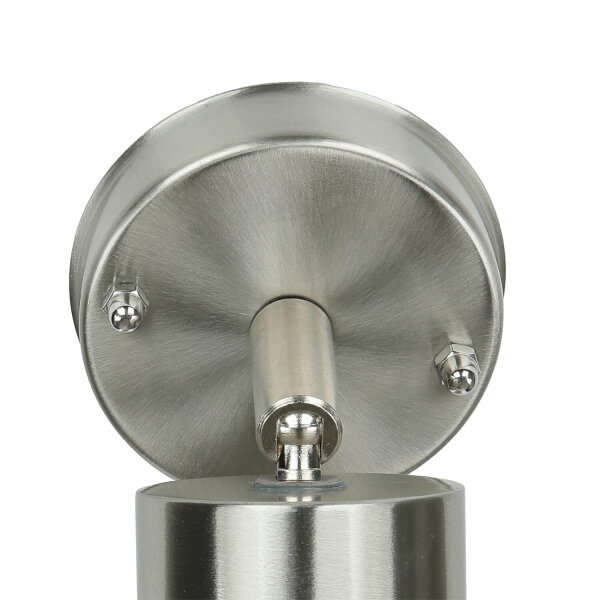Spot Lampe außen Edelstahl IP44 GU10 Haus Wand COLLINS