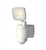 LED Außenleuchte Bewegungsmelder Weiß IP44 AMINA