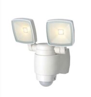 LED Außenlampe mit Bewegungsmelder Weiß IP44...