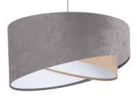 Pendelleuchte Großer Schirm Grau Beige Weiß...