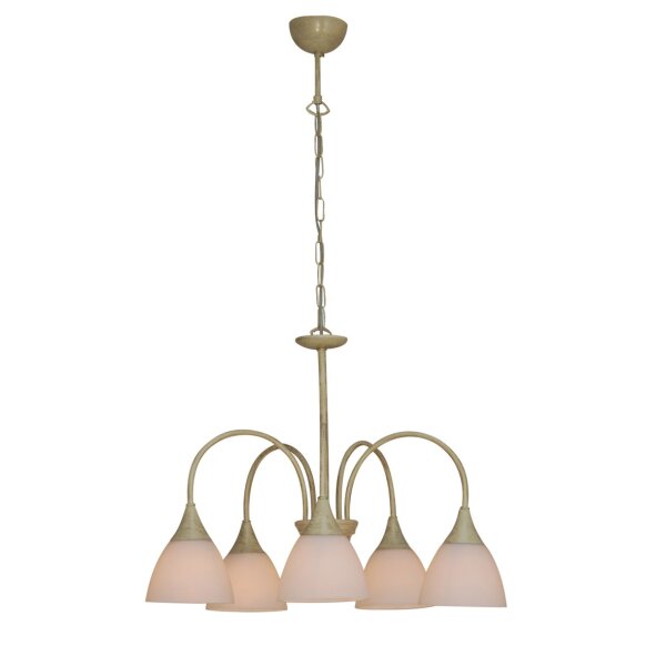 Pendelleuchte Kupfer in Beige-Gold