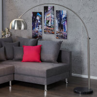 Stehleuchte Ø34cm Retro elegant verstellbar Chrom