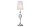 Wohnzimmer Stehlampe LUCIE Silber Weiß 160cm elegant