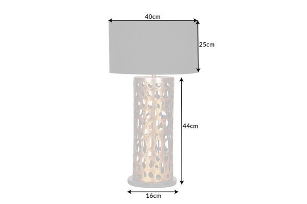 Gestell für Tischlampe Metall E27 44 cm in Kupfer antik