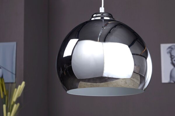 Pendellampe Ø30cm rund Retro Lampe Esszimmer Kugel
