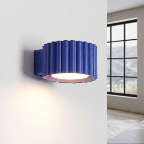 Wandleuchte Aluminium Ultramarin GX53 B:10 cm