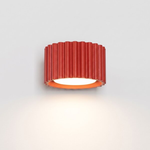 Wandleuchte Aluminium Rot GX53 B:10 cm blendarm