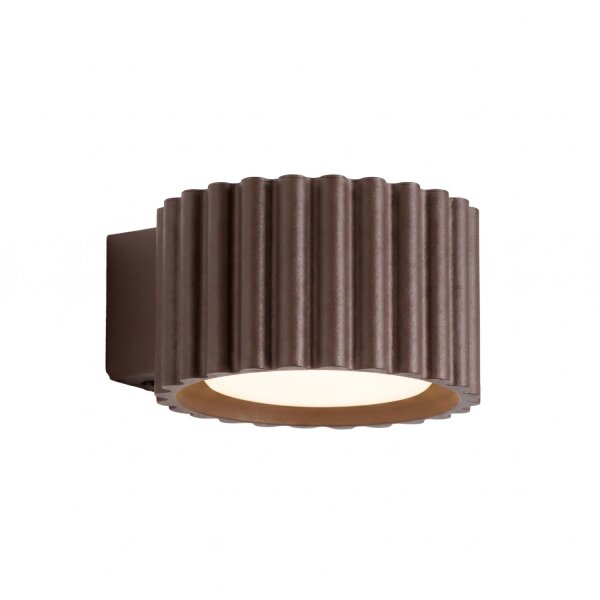 Wandlampe Aluminium Braun GX53 B:10 cm blendarm
